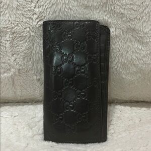 Gucci Black Leather Card Holder